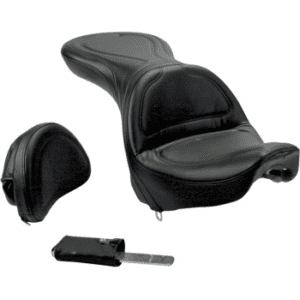 SADDLEMEN Explorer™ Seat - With Backrest - Stitched - Black 8852JS