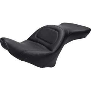 SADDLEMEN Explorer™ Seat - With Backrest - Stitched - Black - FL/FX '06-'17 806-12-030